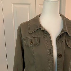 Army green lightweight cotton jacket